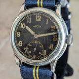 1940s RECTA Military DH Wristwatch Vintage German Army WWII Watch