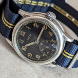 1940s RECTA Military DH Wristwatch Vintage German Army WWII Watch