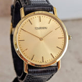 TOURNEAU Wristwatch 18K GOLD Swiss Made Cal. ETA 255.411 6J Quartz Watch 33mm