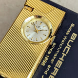 Vintage BUCHERER Clock-Ligther Swiss Made Mechanical Watch 17 Jewels – In BOX!
