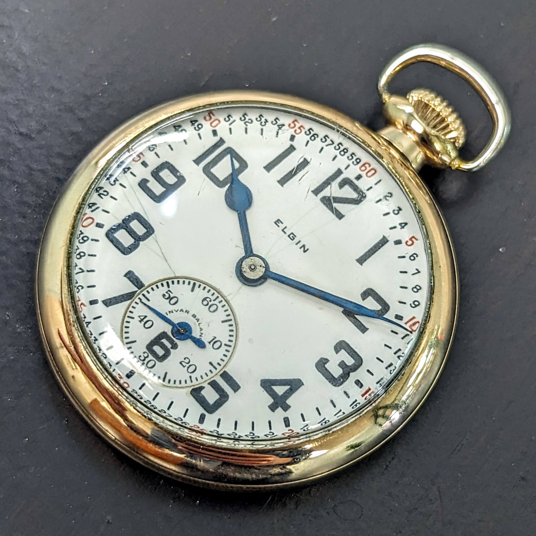 1926 ELGIN Elgin Raymond Pocket Watch 16s 21 Jewels Grade 472 ADJ Vintage USA Made