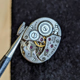 1950 Lady ELGIN Diamond Wristwatch 14K White GOLD Cal. 650 19 Jewels 4 ADJ'S - In BOX!