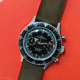 1961 CROTON Nivada Grenchen Chronograph Aviator Sea Diver Watch Venus 210 Chronomaster Wristwatch