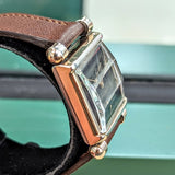 Vintage GOTHAM Wristwatch 17 Jewels Black Dial Fancy Lugs Swiss Made Watch