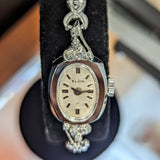 Vintage Ladies ELGIN Watch - Textured Dial & Fancy Lugs, Original Speidel Bracelet