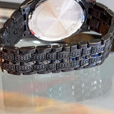 BULOVA Octava Crystal Watch 98C134 - 300 Crystales on the Black Tone Stainless Steel
