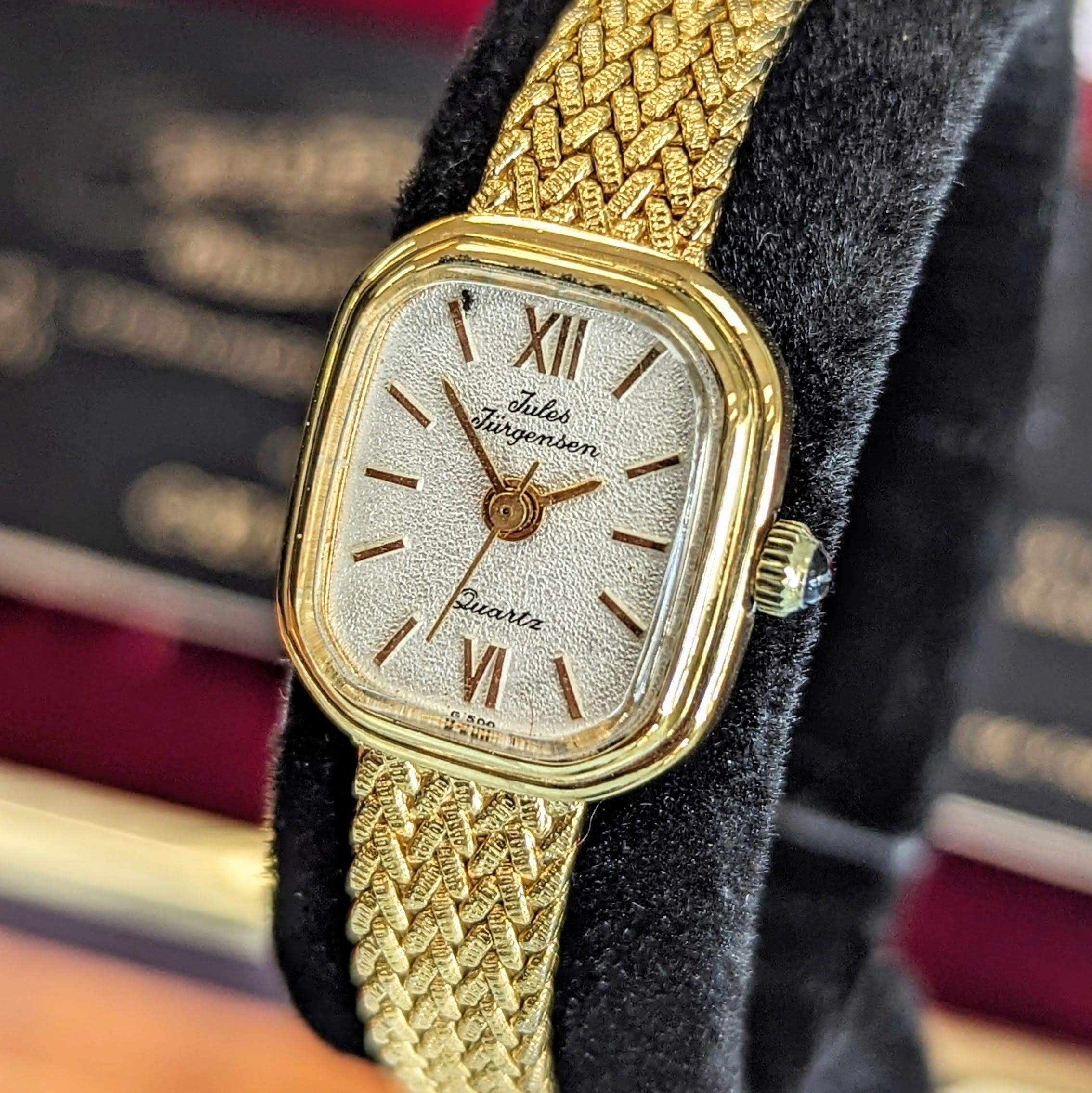 Vintage JULES JURGENSEN Ladies Wristwatch 6397 Quartz Watch In