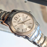 TOURNEAU Swiss Quartz Watch Date Indicator 37mm Wristwatch - All Stainless Steel