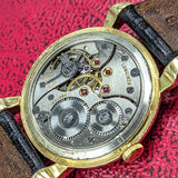1949 LONGINES Wristwatch Ref. 5950 ALL 18K Solid GOLD 17 Jewels Fancy Lugs Watch
