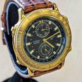 Vintage CITIZEN Quartz Watch 100M WR Alarm Calendar Wristwatch Ref. 6820-G80175