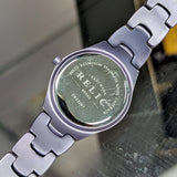 Ladies RELIC Watch Purple Aluminum Stainless Steel Bracelet Quartz Wristwatch - ZR33241