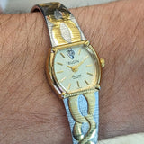 Vintage Ladies ELGIN Diamond Quartz Watch Two-Tone - Ref. EK247-007 Wristwatch