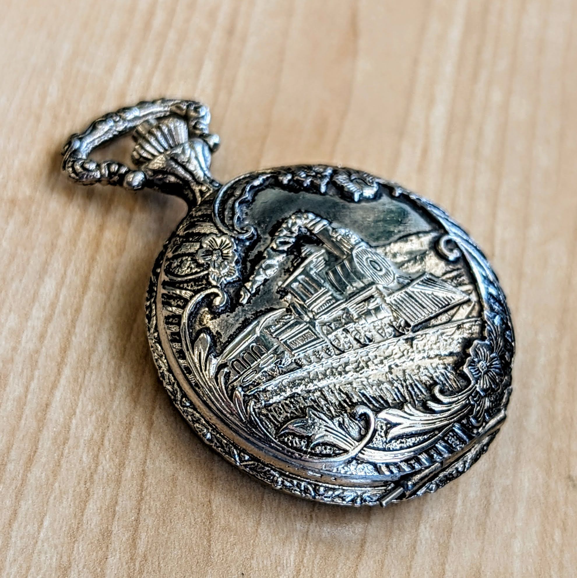 HENRY V Manual Pocket Watch Antimagnetic Railroad Engraved