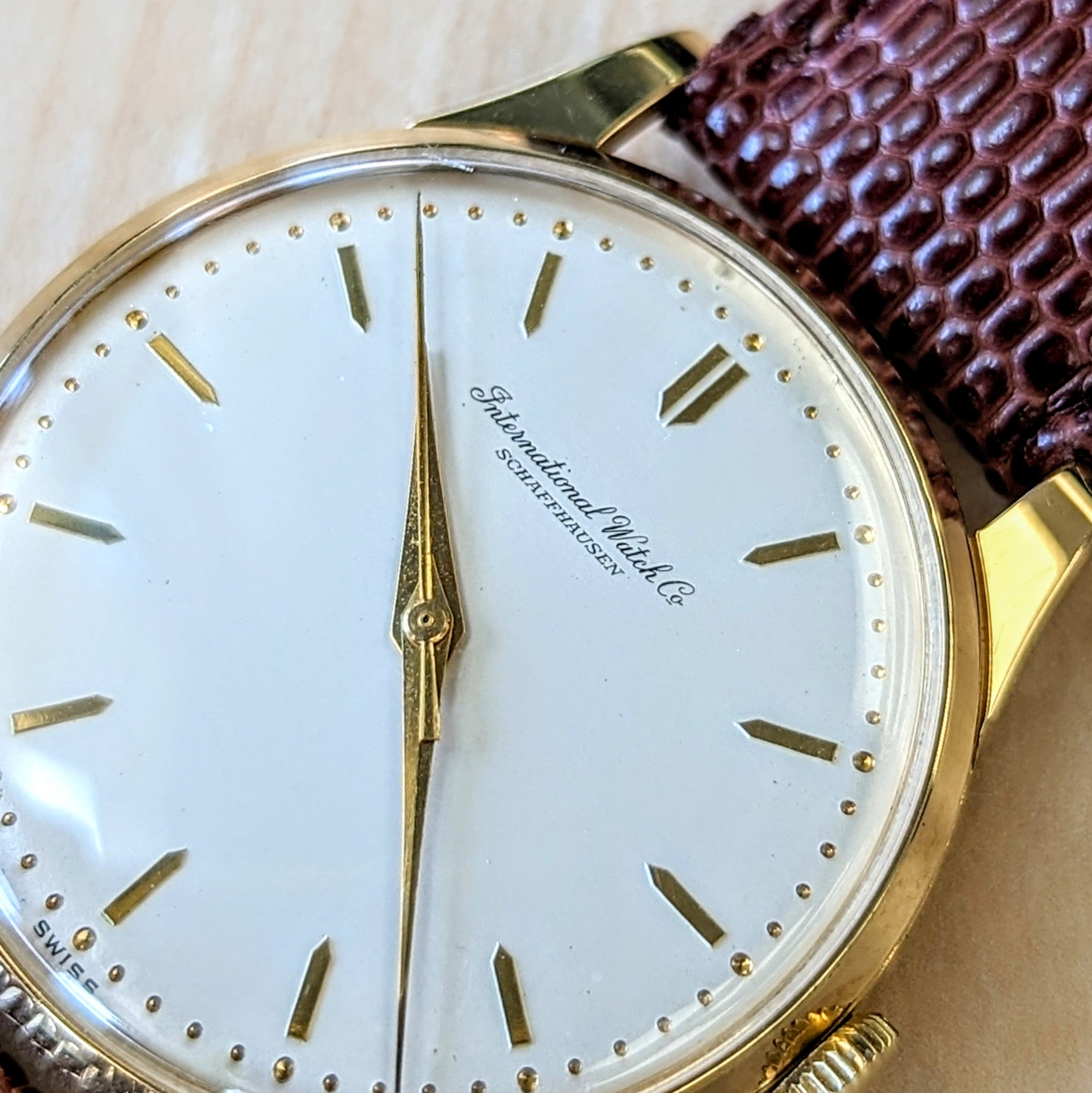 1960 International National Watch Co. 17 Jewels Cal. IWC 89 Wristwatch SECOND HAND HOROLOGY 1960 International National Watch Co. 17 Jewels Cal. IWC 89 Wristwatch SECOND HAND HOROLOGY