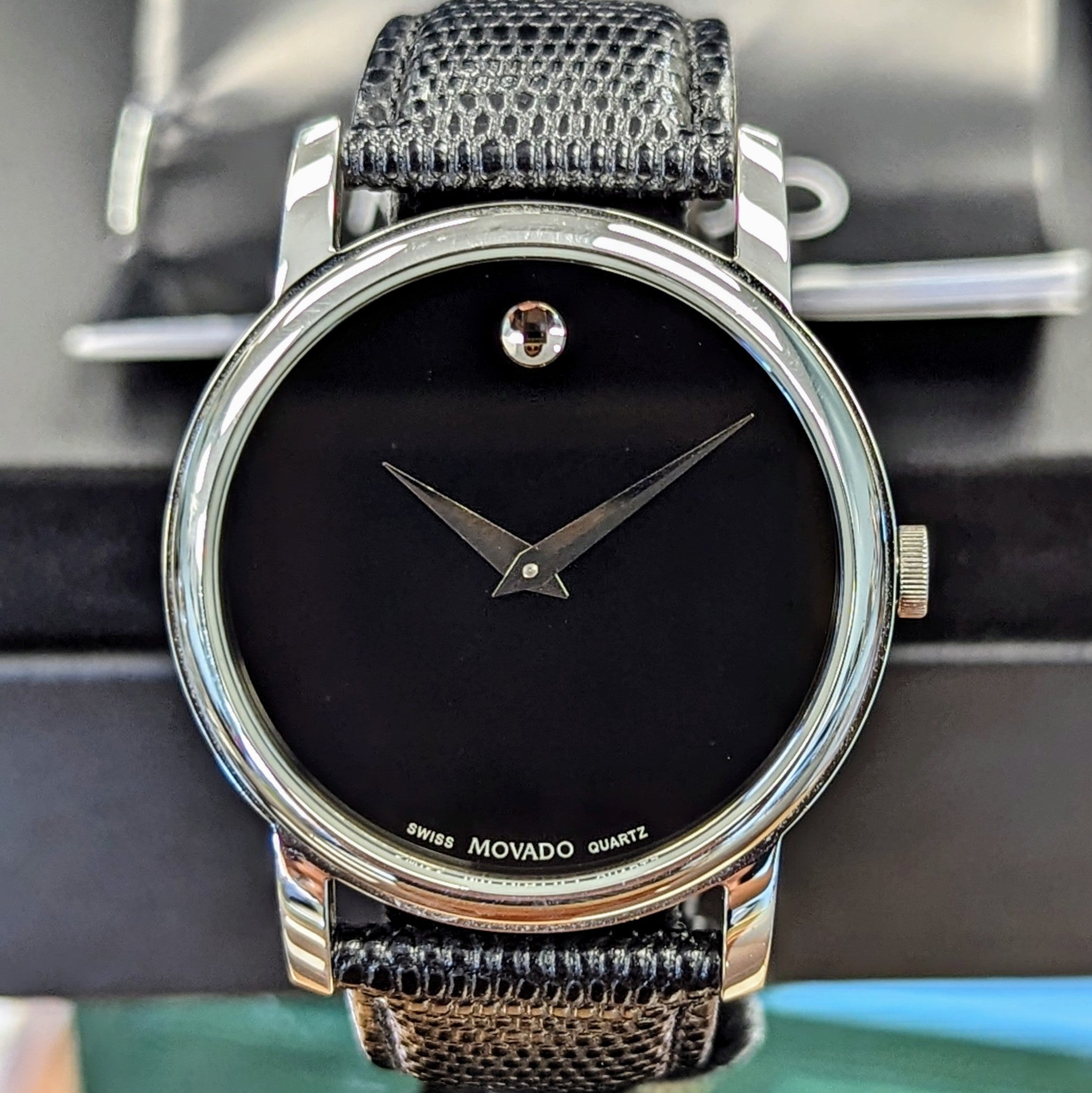 MOVADO MUSEUM CLASSIC Watch Black Dial ALL - Main Image