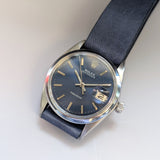 1969 Rolex Oysterdate Precision Watch 6694 Blue Dial 34mm Stainless Steel