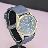 1969 Rolex Oysterdate Precision Watch 6694 Blue Dial 34mm Stainless Steel
