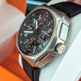 Bell & Ross Space 3 Professional Chronograph Watch 300.A-T Day/Date Automatic Wristwatch 42mm Titanium Case
