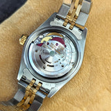 1996 Rolex Lady-Datejust Watch 69173 26mm Ivory Pyramide Roman Dial - Full Set