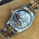 1996 Rolex Lady-Datejust Watch 69173 26mm Ivory Pyramide Roman Dial - Full Set