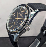 Bell & Ross Golden Heritage Automatic Watch BR123-95-SP 43mm Black Dial Wristwatch
