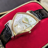 Vintage Hamilton Electric Pacer "Rockford Screw Products 25" Dial & 10K Gold Filled - In Original Box