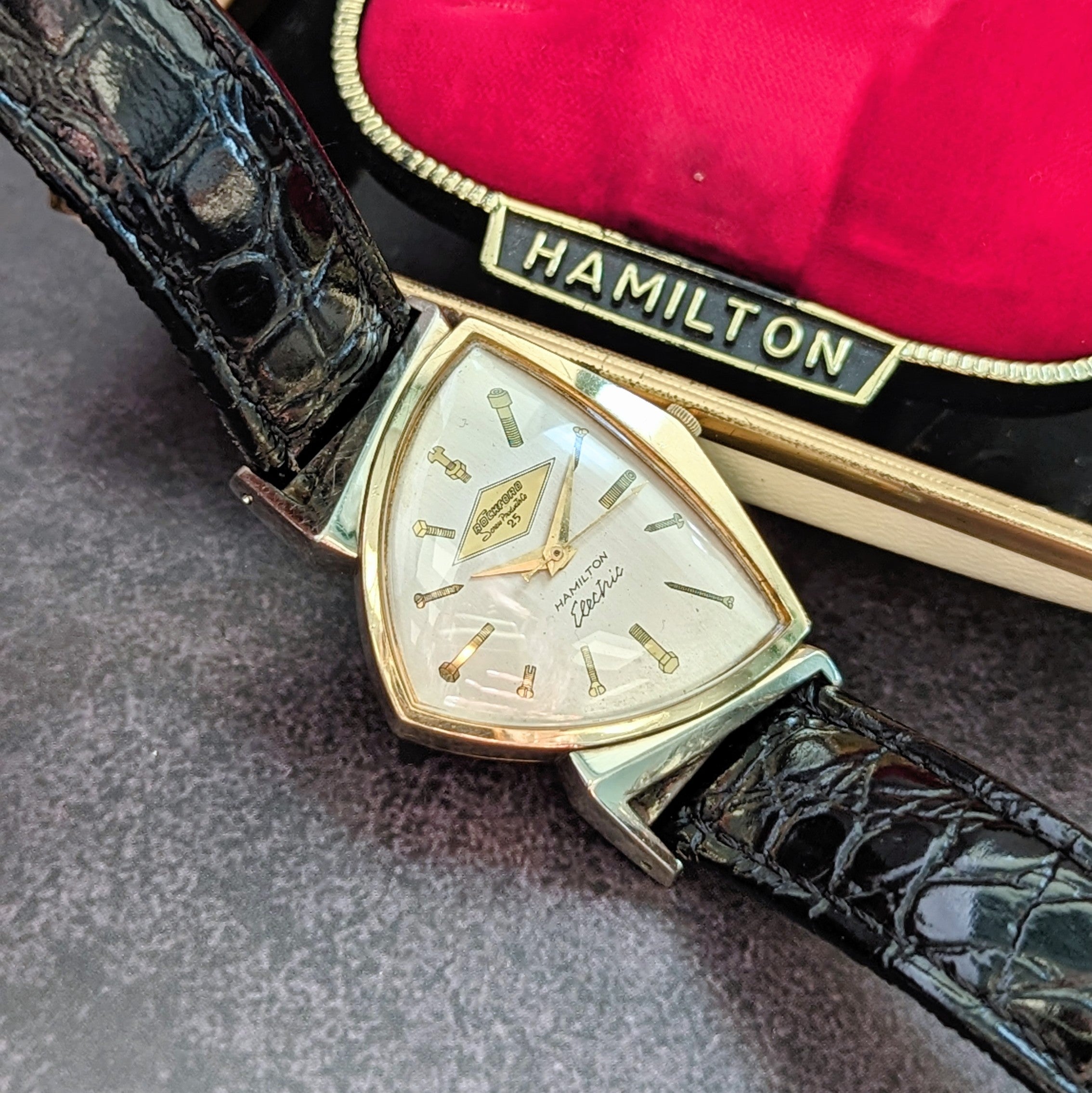 Hamilton Electric Pacer Watch – Rare Rockford Screw Dial | 1950s