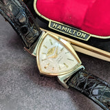 Vintage Hamilton Electric Pacer "Rockford Screw Products 25" Dial & 10K Gold Filled - In Original Box