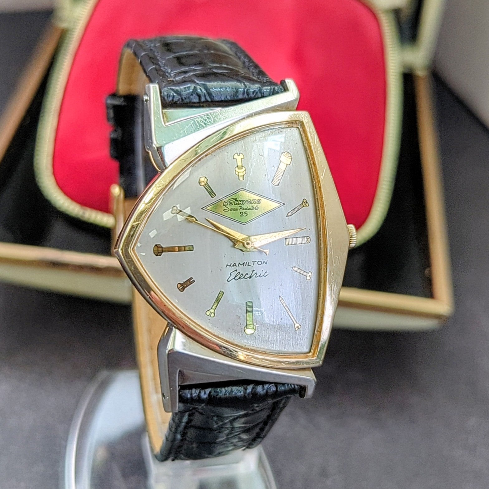 Hamilton Electric Pacer Watch – Rare Rockford Screw Dial | 1950s