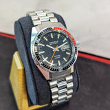 1976 Caravelle Set-O-Matic Watch Dual-Day 666ft Diver Swiss Automatic Wristwatch