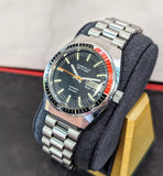 1976 Caravelle Set-O-Matic Watch Dual-Day 666ft Diver Swiss Automatic Wristwatch