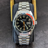 1976 Caravelle Set-O-Matic Watch Dual-Day 666ft Diver Swiss Automatic Wristwatch