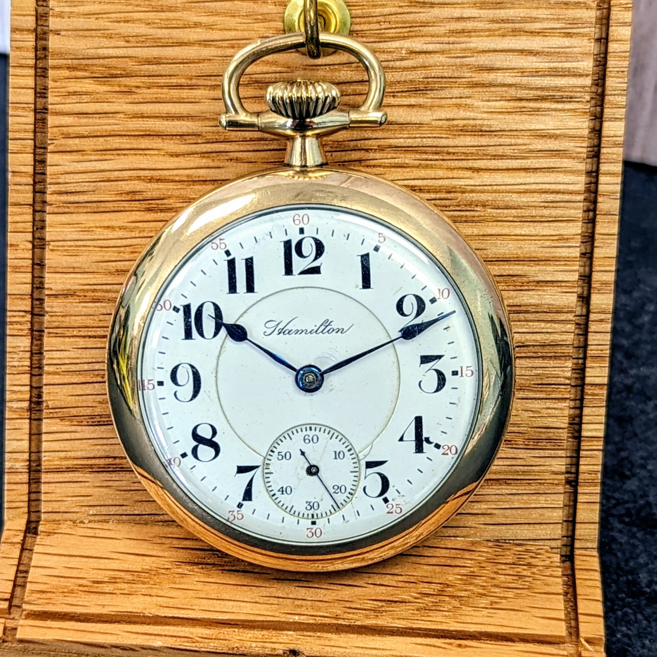 1914 Hamilton Railroad Pocket Watch Openface 18s Grade 940 21 Jewels