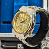 1977 Bulova Accutron Watch Day/Date ALL Two-Tone S.S. Wristwatch 2193 - ALL Original 2-Box & Papers