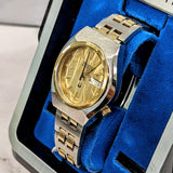 1977 Bulova Accutron Watch Day/Date ALL Two-Tone S.S. Wristwatch 2193 - ALL Original 2-Box & Papers