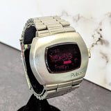 Vintage Pulsar P2 Digital LED Watch Time Computer Astronaut ALL S.S. Wristwatch