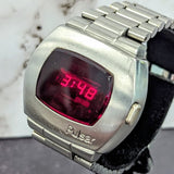 Vintage Pulsar P2 Digital LED Watch Time Computer Astronaut ALL S.S. Wristwatch