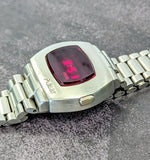 Vintage Pulsar P2 Digital LED Watch Time Computer Astronaut ALL S.S. Wristwatch