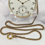 Vintage Bulova Chesterfield Dress Pocket Watch Openface 15 Jewels 17AH - w/Chain