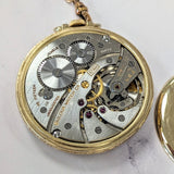 Vintage Bulova Chesterfield Dress Pocket Watch Openface 15 Jewels 17AH - w/Chain