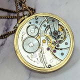 Vintage Bulova Chesterfield Dress Pocket Watch Openface 15 Jewels 17AH - w/Chain