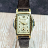 Bulova 1934 Lone Eagle Watch 17 Jewels Fancy Two-tone Case 10AN Vintage Wristwatch