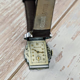 Bulova 1934 Lone Eagle Watch 17 Jewels Fancy Two-tone Case 10AN Vintage Wristwatch