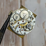 Bulova 1934 Lone Eagle Watch 17 Jewels Fancy Two-tone Case 10AN Vintage Wristwatch