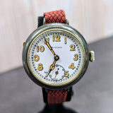 Vintage Wizard Trench Watch Swiss Made Military WWI Wristwatch