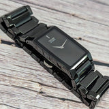 CITIZEN Stiletto Blade Eco-Drive Ceramic Watch AR3045-52E 28mm Dress Wristwatch