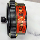 Vintage Elgin WWII Aircraft Clock 8 Days Manual-Wind - ALL Black - Snyder Tag