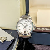 Longines Conquest V.H.P. Watch L3.716.4 41mm S.S. ALL Original 2-Box & Papers