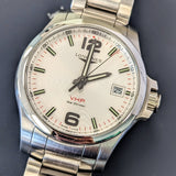 Longines Conquest V.H.P. Watch L3.716.4 41mm S.S. ALL Original 2-Box & Papers