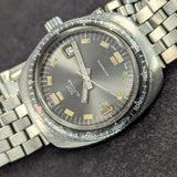 Vintage Glycine Diver 4142 Automatic Watch 37mm – 600ft – Swiss Made – 1970s